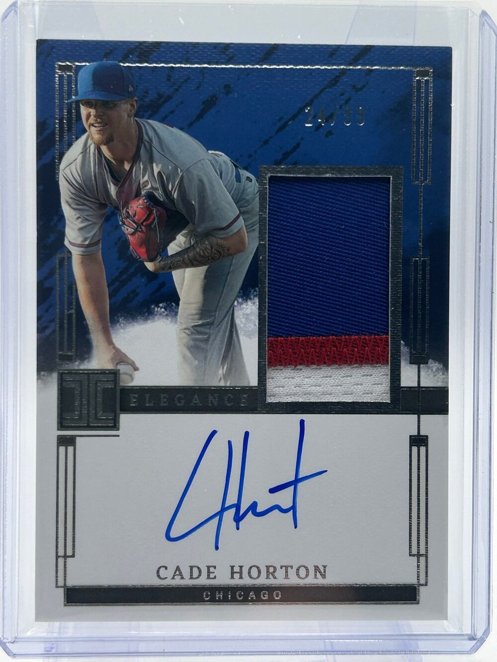 2024 Panini Impeccable Cade Horton Elegance Jersey Patch Auto 24/99 SP Cubs - Picture 1 of 2